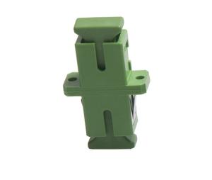 China Green color Ceramic or Bronze Sleeve SC APC Duplex Fiber Optic Adapter for CATV Networks factory