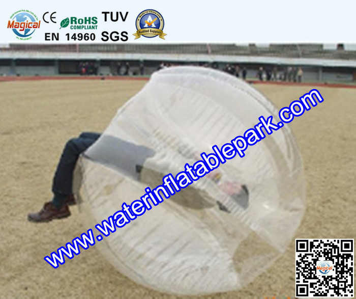 Customized Popular Clear TPU Bubble Ball Football Hand Printing