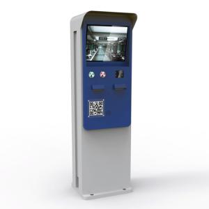 China Outdoor In Line ETCP Petrol Parking Lot Payment Kiosk 17 Inch TFT LCD Touch Screen factory