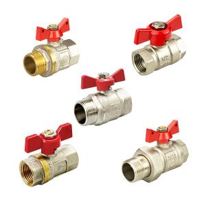 China Gas Pipes Plumbing Straight Ball Valve Brass Natural Gas Control Npt Ball Valve factory