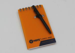 China Small Stationery Recycled Paper Notebook / Journal With Plastic PP Cover factory