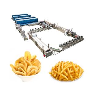 China 128kg Chips Machine Automatic Potato Crisp Making Machine French Fries Production Line factory