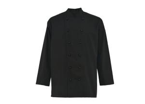 China Long Sleeve Men'S Protective Work Clothing Black Chef Jacket Eco Friendly factory