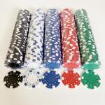 40mm Casino ABS Blank Poker Game Chips Set Customized Logo
