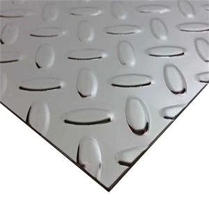 China 16 Gauge 10 Gauge Embossed Stainless Steel Plate 410 310 ASTM Lentil Flower factory
