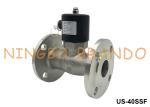 DN40 Flanged Steam Hot Water Stainless Steel Solenoid Valve 1.5'' 24V 110V 220V