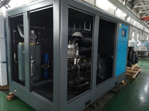 160KW 220Hp factory super silent two stage screw air compressor for molding