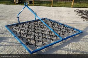 China 13mm Grass Drag Chain Harrow Trailed Pasture Harrow Customized factory