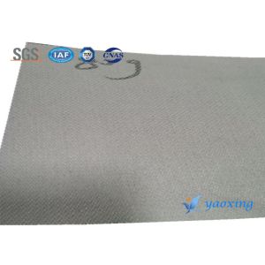 China Silicone Rubber Fireproof Fiberglass Fabric Flame Retardant Gray on sale