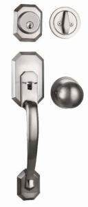 China 60mm 70mm Backset Door Handle Lock Pitcher Handle Set Modern Entry Door Locksets factory