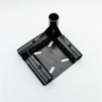 Pipe Rack SPCC JY-1002L Black Metal Base 28mm Diameter