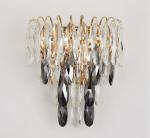 22*28cm Contemporary Glass Wall Sconces K9 Crystal Led Wall Lights
