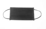 Non Woven Disposable Face Mask 3 Ply 25gr Black Color With Ear Loops