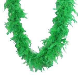 China Marabou And Turkey Chandelle Feather Boa , Green Feather Scarf Festival Decoration factory