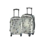 TSA Lock 8x Mute Wheels 210d Floral Hardside Luggage