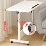 80 kgs Weight Capacity Standing Coffee Table White Wooden Work Station for