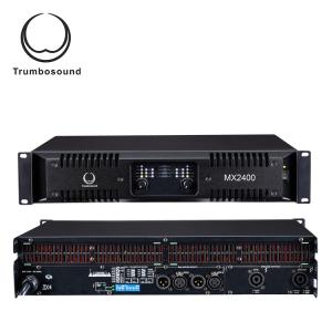 China Digital amplifier professional power amplifier 2 channel amplifier 2x2400W , MX2400 factory