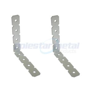 China Zinc Plated Steel Construction Hardware Stripping Steel Angle Brackets on sale