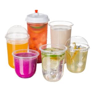 China ODM Double Wall Plastic Bubble Tea Cups For Iced Coffee Cup Pp Injection factory