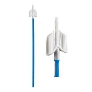 China Sterile EO NMPA Cervical Swab Brush With Flocked Tip factory