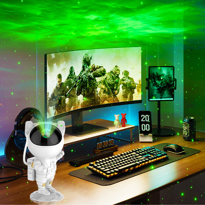 Remote Control Astronaut Galaxy Star Projector ABS PC TPE Material