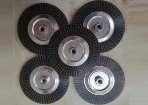 China 150mm Polyflex Encapsulated Threaded Knot Wheel Brushes for Rust Removal factory