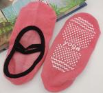 Breathable Circle Cotton Socks Yoga Grip Socks For Women Letter Pattern Type