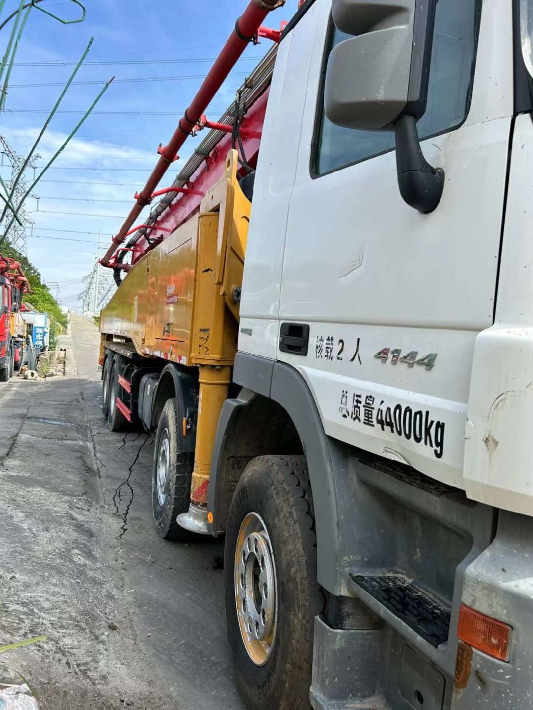 2019 Heavy Equipment 56m Concrete Pump Truck Concrete Boom Pump Truck Mounted Pump Mercedes Benz