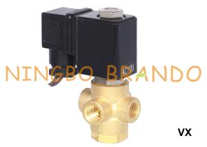 China 1/8'' 1/4'' 3 Way Brass Solenoid Valve Normally Open 12V 24V 110V 220V factory