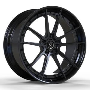 China A6061 T6 Audi Forged Wheels Aluminum Gloss Black Forged Rims 5x112 factory
