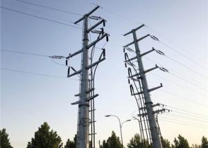 China 500KV Galvanized Electrical Power Pole Transmission Line Steel Tower Poles Polygonal factory