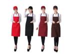 Portable Chef Kitchen Aprons Pure Color Three - Dimensional Double Pocket Design