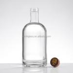 Custom Make Transparent 700ml 750ml Vodka Bottle with Super Flint Glass Base