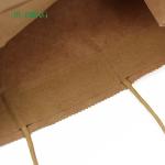 Handle Recycled Paper Biodegradable Bags Greaseproof ISO9001 Approved