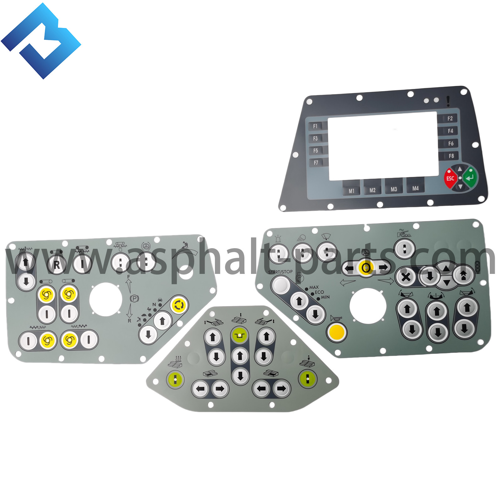panel sticker film of the asphalt paver parts grey 3 generation with circle ring