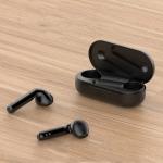 Black Bluetooth Ipx8 Waterproof Earbuds With Microphone