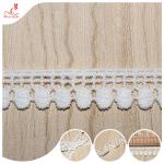 Sustainable Crochet White Polyester Lace Trimmings Ribbon 1.3cm For Girl's Dress
