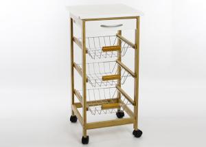 China Kitchen Serving Cart With Drawer factory