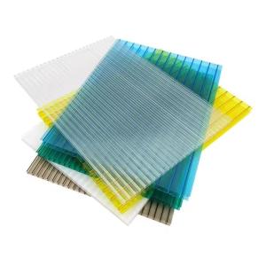 China UV Coating 30-70 Micron Polycarbonate Hollow Sheet , Clear Polycarbonate Roof Sheet factory