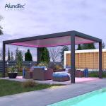 Electric Waterproof Pergola Roof Canopy Bioclimatic Retractable Aluminum Pergola