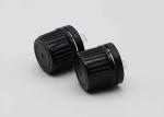18mm 20mm Black Tamper Evident Plastic Cap Tamper Evident Screw Cap For Bottles