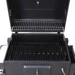 Folding Black Large Charcoal Grill Deluxe BBQ Smoker for Picnic Camping Patio