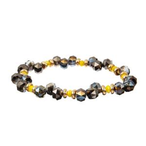 China Single Layer Multicolor Crystal Bracelet Handmade Adjustable Size factory