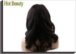 Glueless Human Hair Full Lace Wigs Body Wave , Bleached Knots Real Hair Wigs