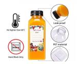 Plastic Bottle Pet Beverage Juice with Screw Cap For Drinks 4oz 8oz 12oz 16oz