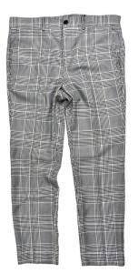 China Light Gray CHECK Mens Slim Fit Suit Trousers Office Business Classic factory