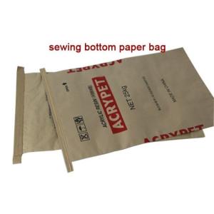 China Moisture Proof Sewn Open Mouth Paper Bags Custom Orders factory