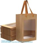 Kraft Shopping Bags With Handles For Present, Festivals Party Gift Bags With