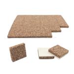 PBLOG hot sale Glass Divider Protector Cork Blocks For Glass Protection Cork Mat