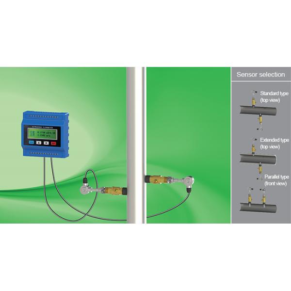 Easy Operation Handheld Ultrasonic Liquid Flow Meter With High Durability
